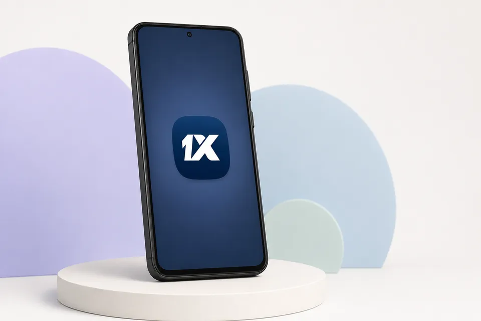 1xBet Android app product illustration