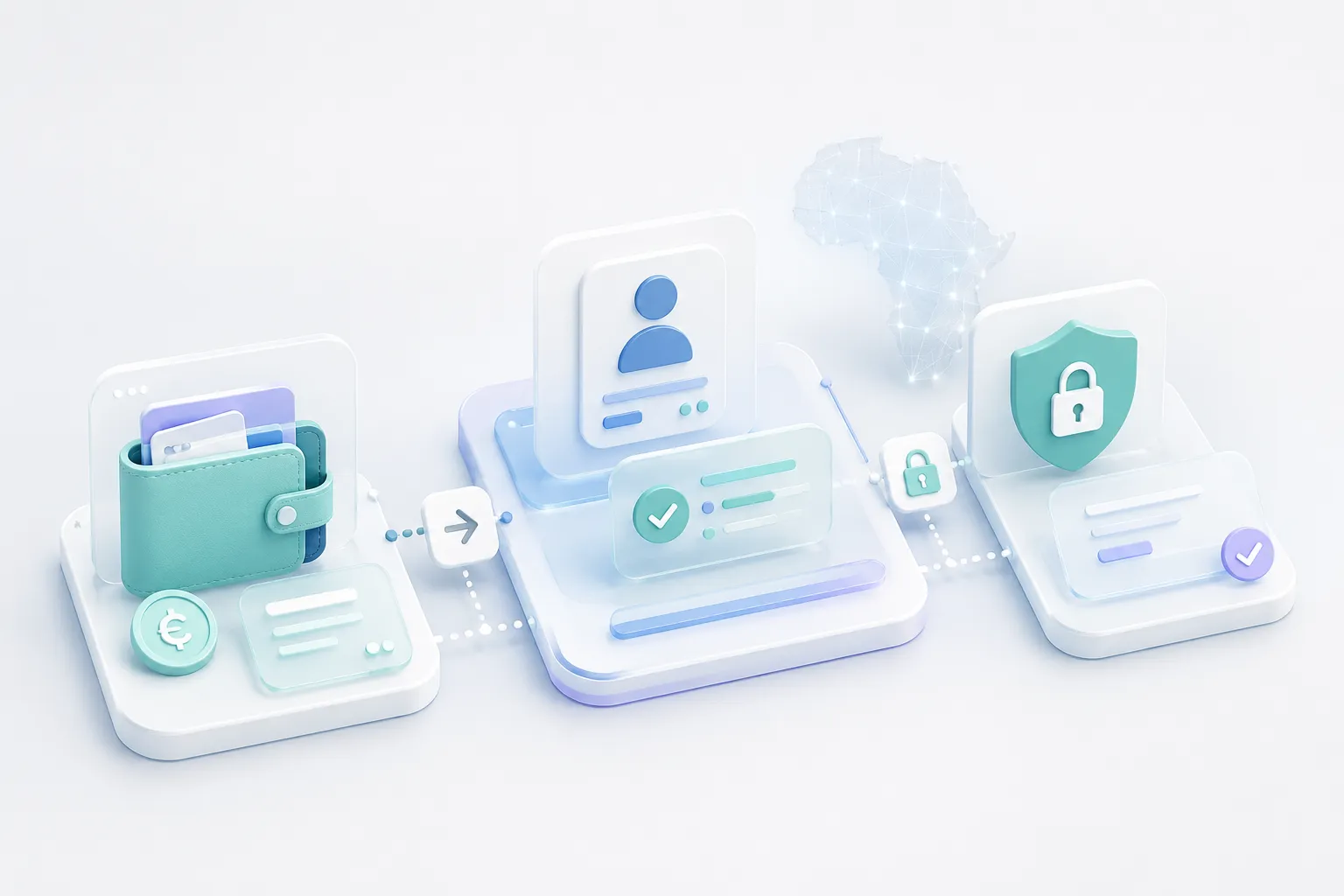 Abstract payment and account verification flow for digital platforms